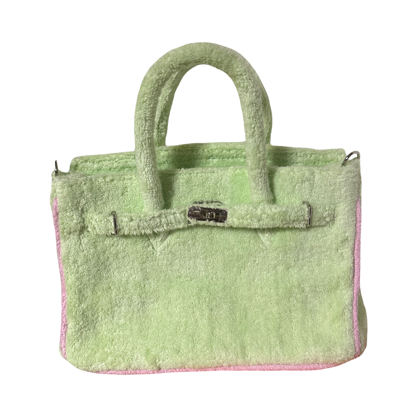 Terry bag Pistache/Pink