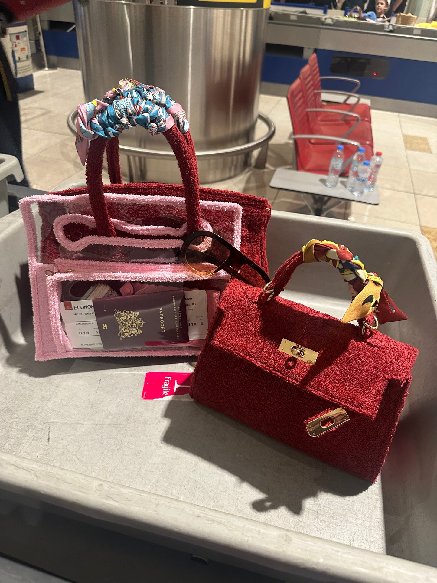 Terry travel pouch