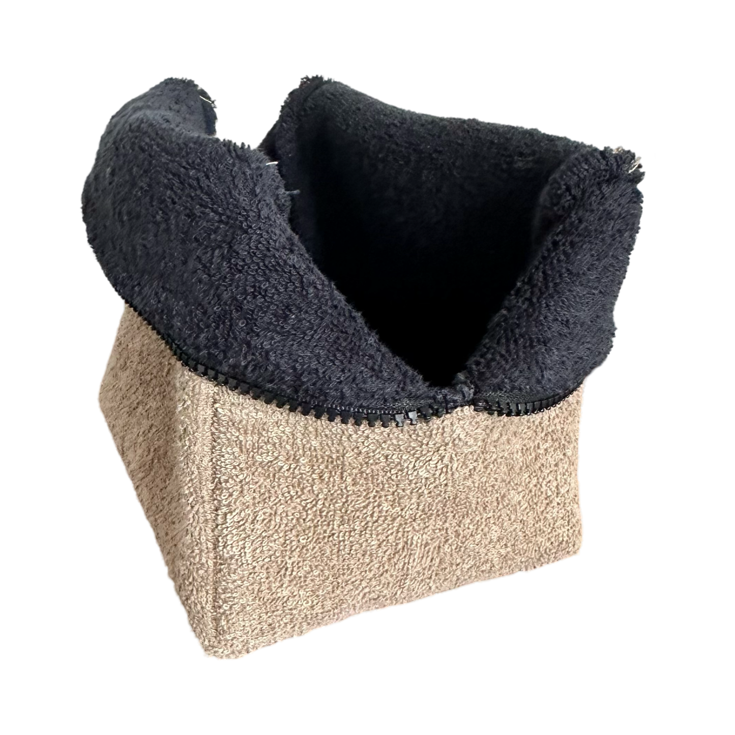 Terry Cosmetic Bag beige/black