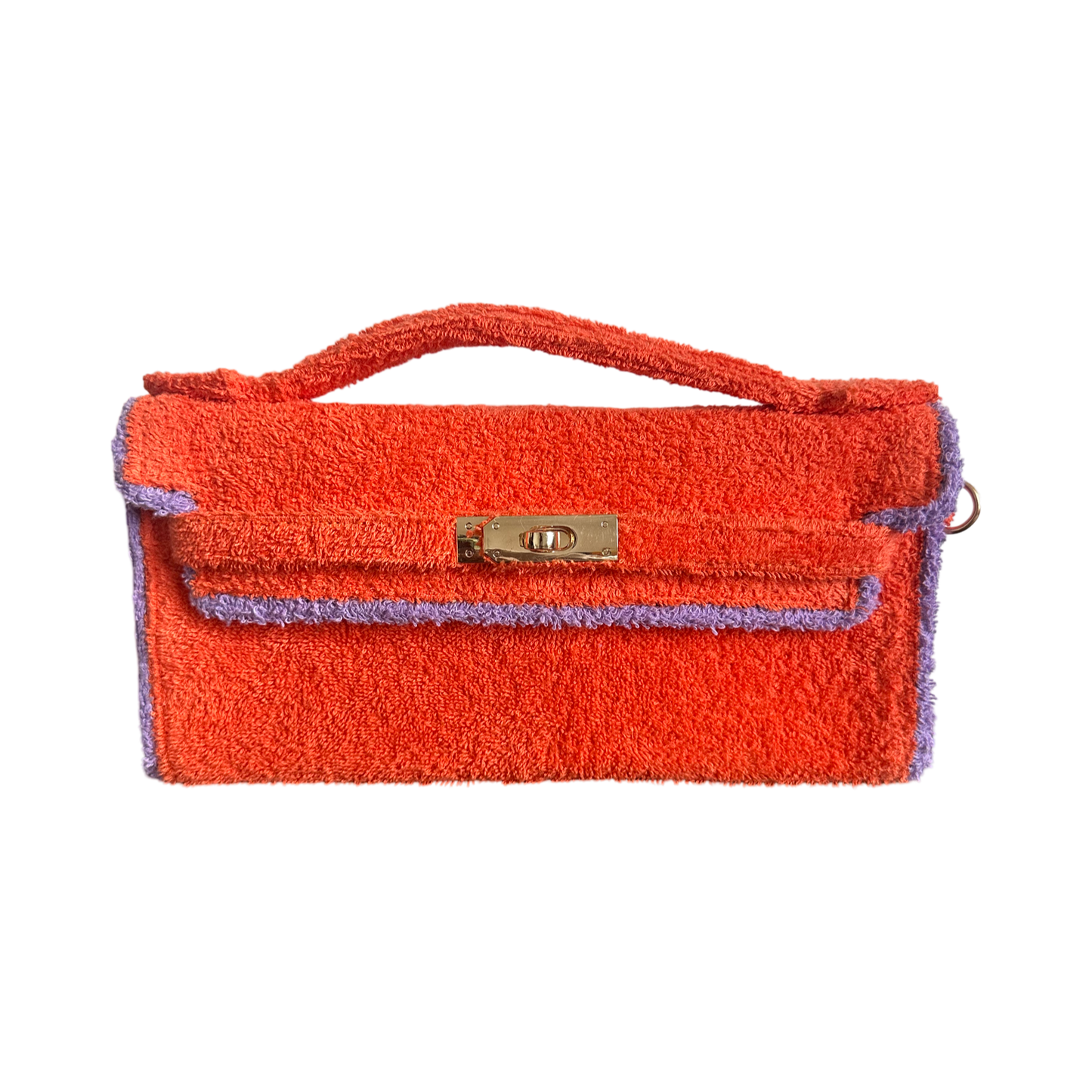 Terry Clutch orange/lilac