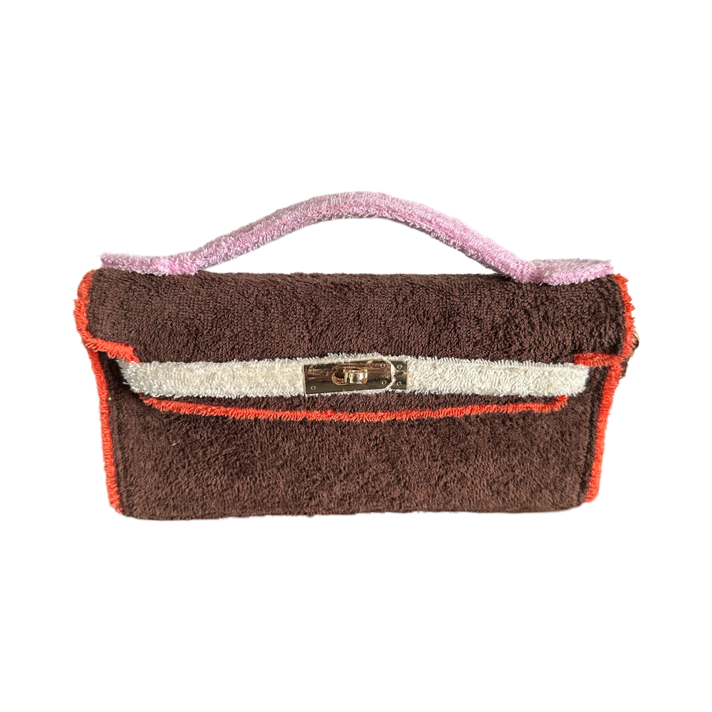 Terry Clutch brownie multicolor