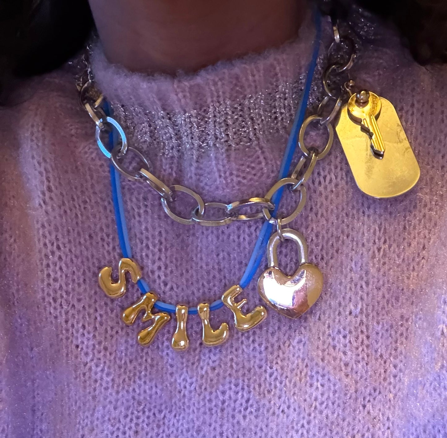 ‘Word couture’ necklace