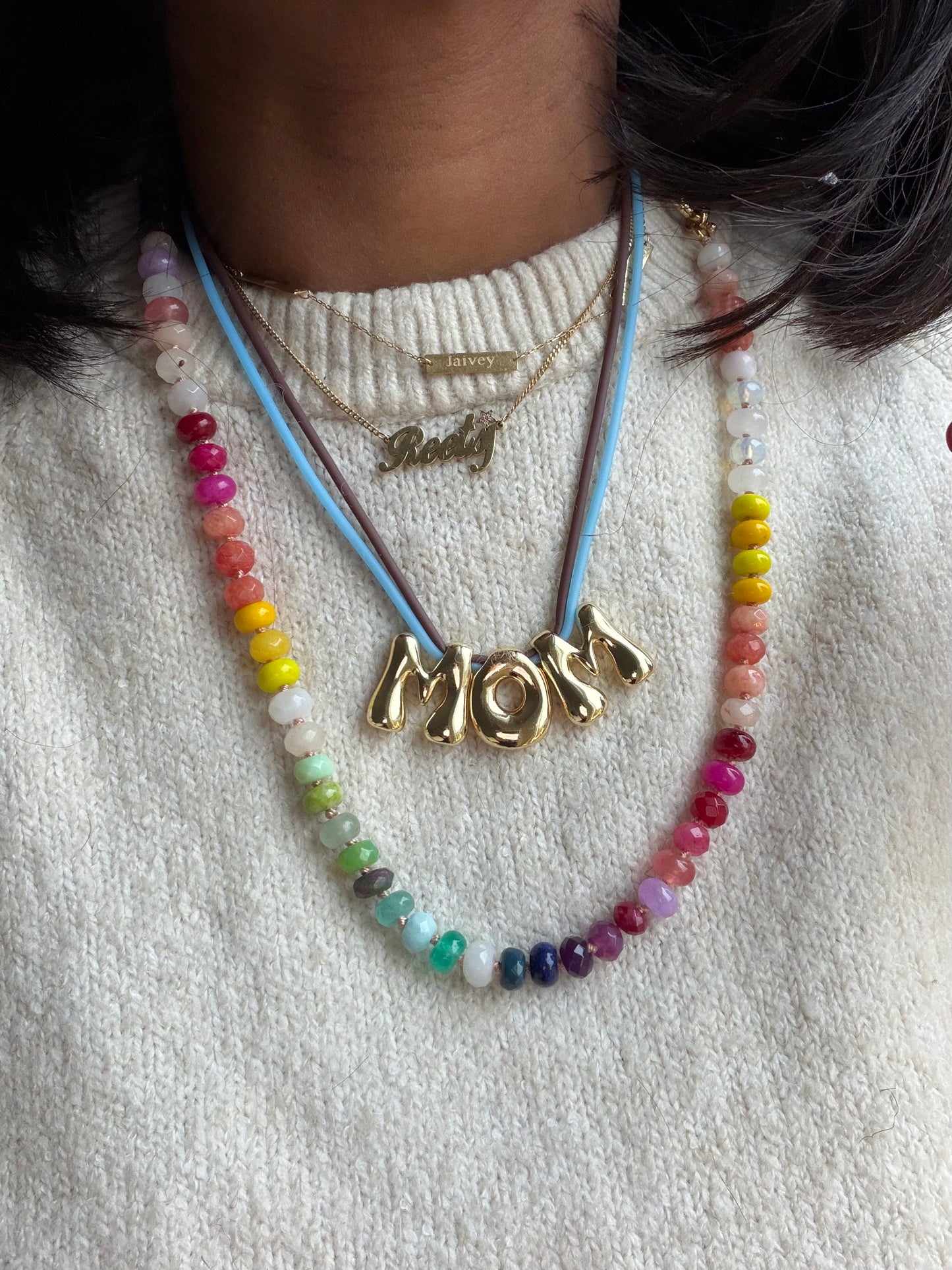 ‘Word couture’ necklace