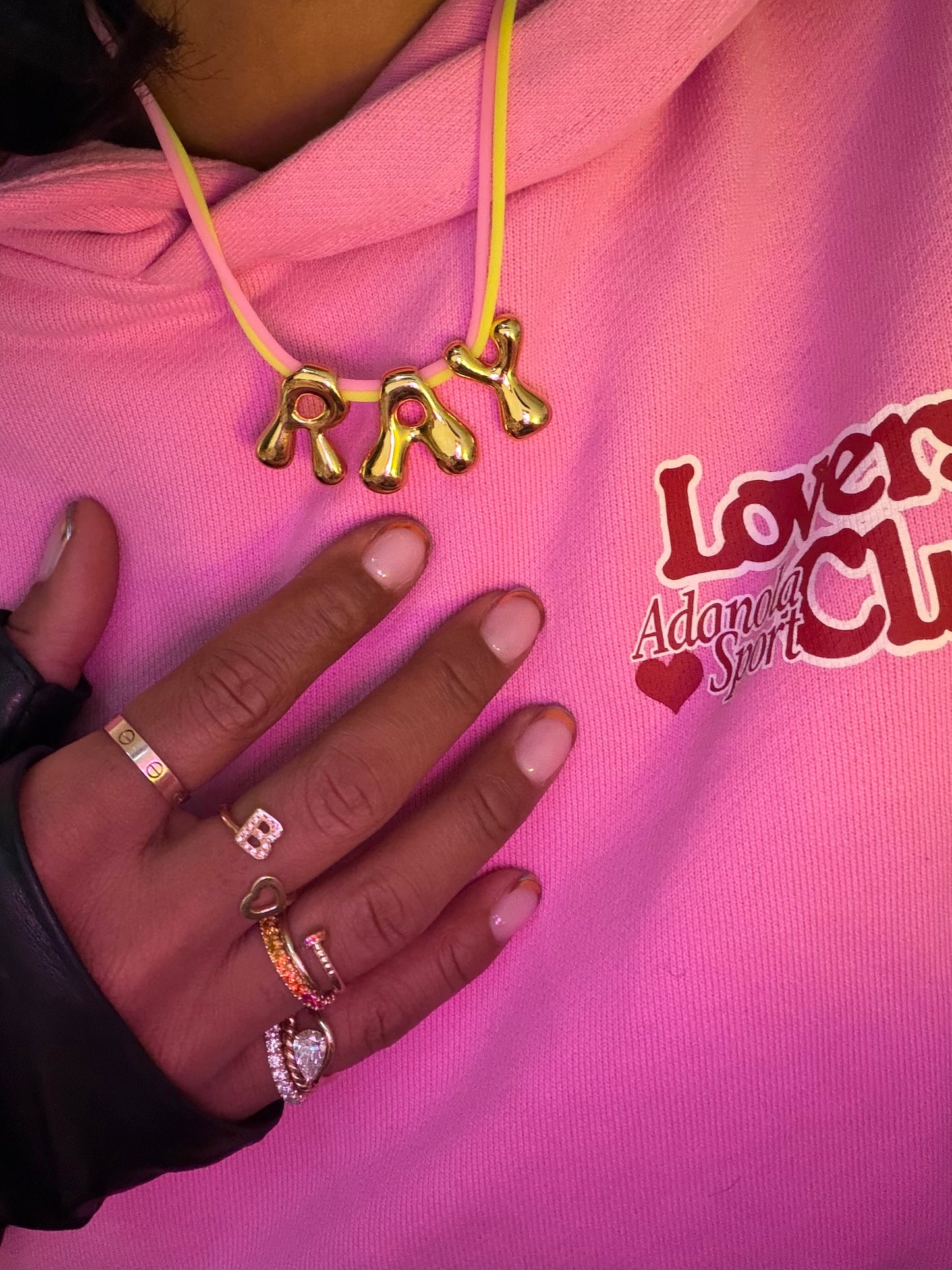 ‘Word couture’ necklace