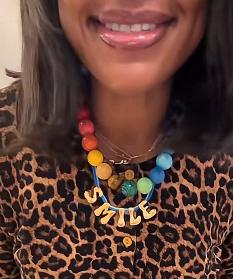 ‘Word couture’ necklace
